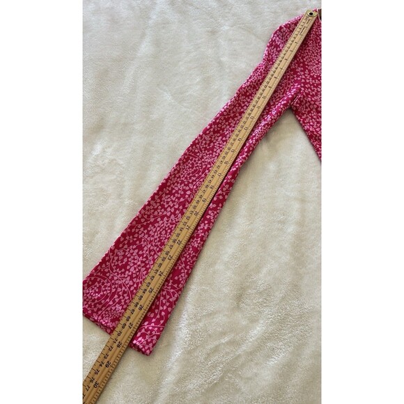 VTG Diane Von Furtensberg Dress Size 6 Ditsy 100% Silk Abstract Romantic 90s Y2k - Picture 11 of 12